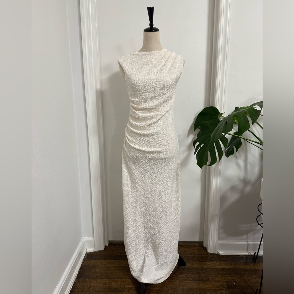 H&M Elegant Cream Maxi Dress